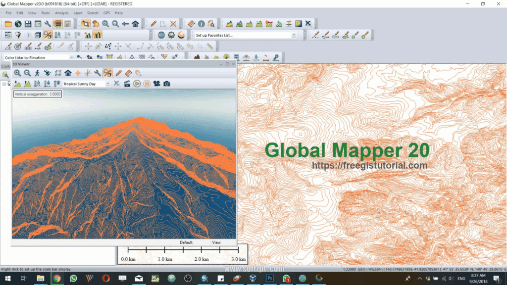 Global Mapper 25.0 Crackeado Download 32 + 64 bits grátis 2024